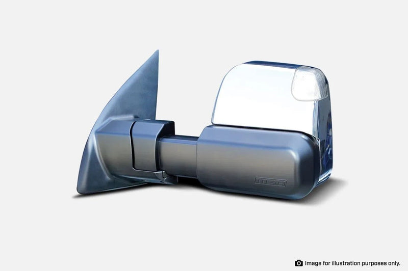 MSA Towing Mirrors Mitsubishi Triton (Chrome, Electric, Indicators, Blind Spot Monitoring) 2015-Current - TM1103